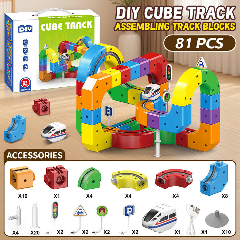 Children's Educational Electric Train Track Set